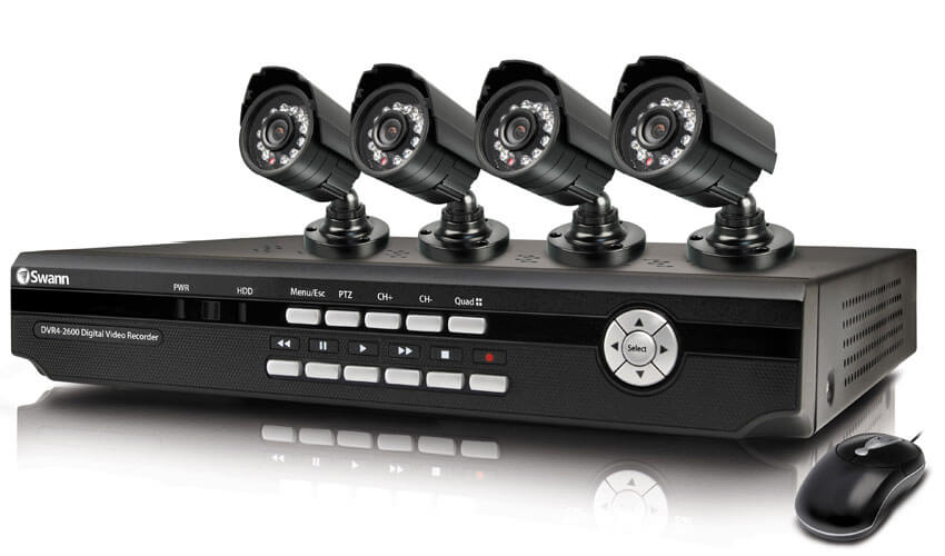 DVR מומלץ להקלטה ותיעוד 4 מצלמות אבטחה