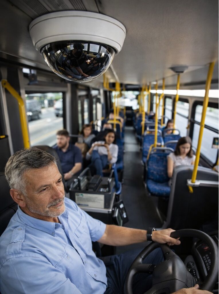 מצלמות אבטחה לאוטובסים